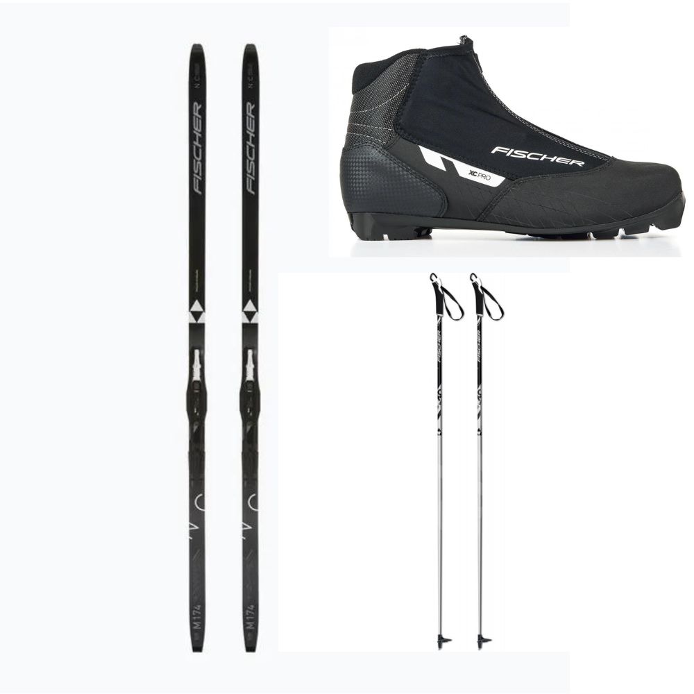 Skis de fond Fischer APOLLO EF CROWN + fixations + chaussures + bâtons